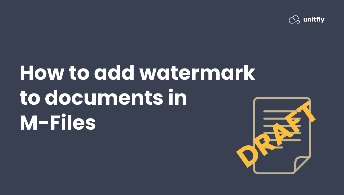 Add watermark in M-Files feature