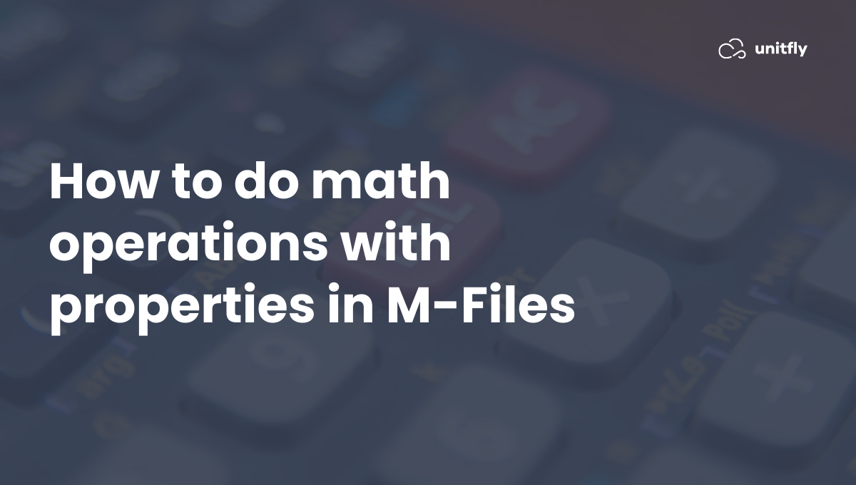 Math operations with properties in M-Files feature