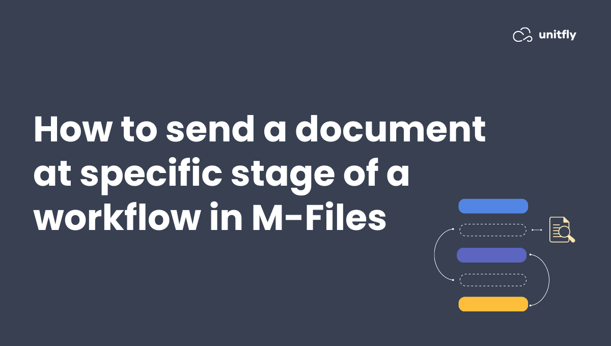 Send document through workflow M-Files feature