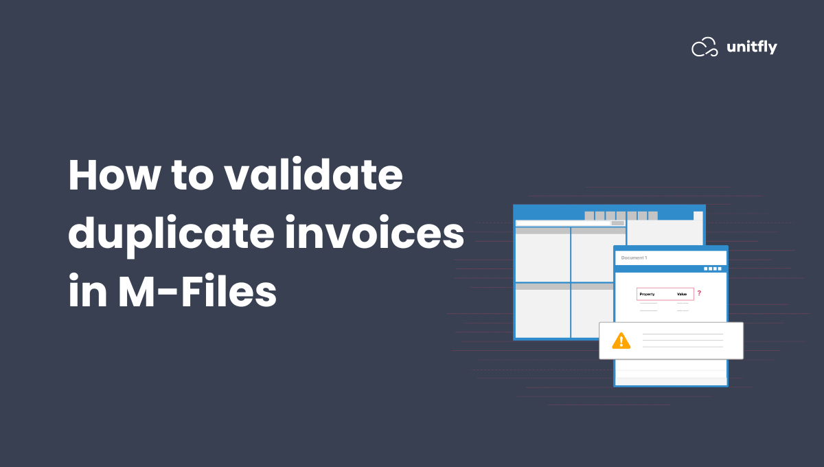 Validate duplicate invoices in M-Files feature
